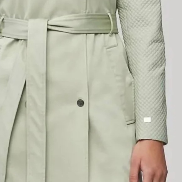 NWT Anthropologie Soia + Kyo “Kya” Trench Coat in Sage Size Large - Picture 5 of 9